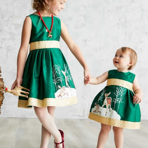 LITTLE LOAVES AND FISHES WINTER FAWN DRESS - Picture 7 of 7